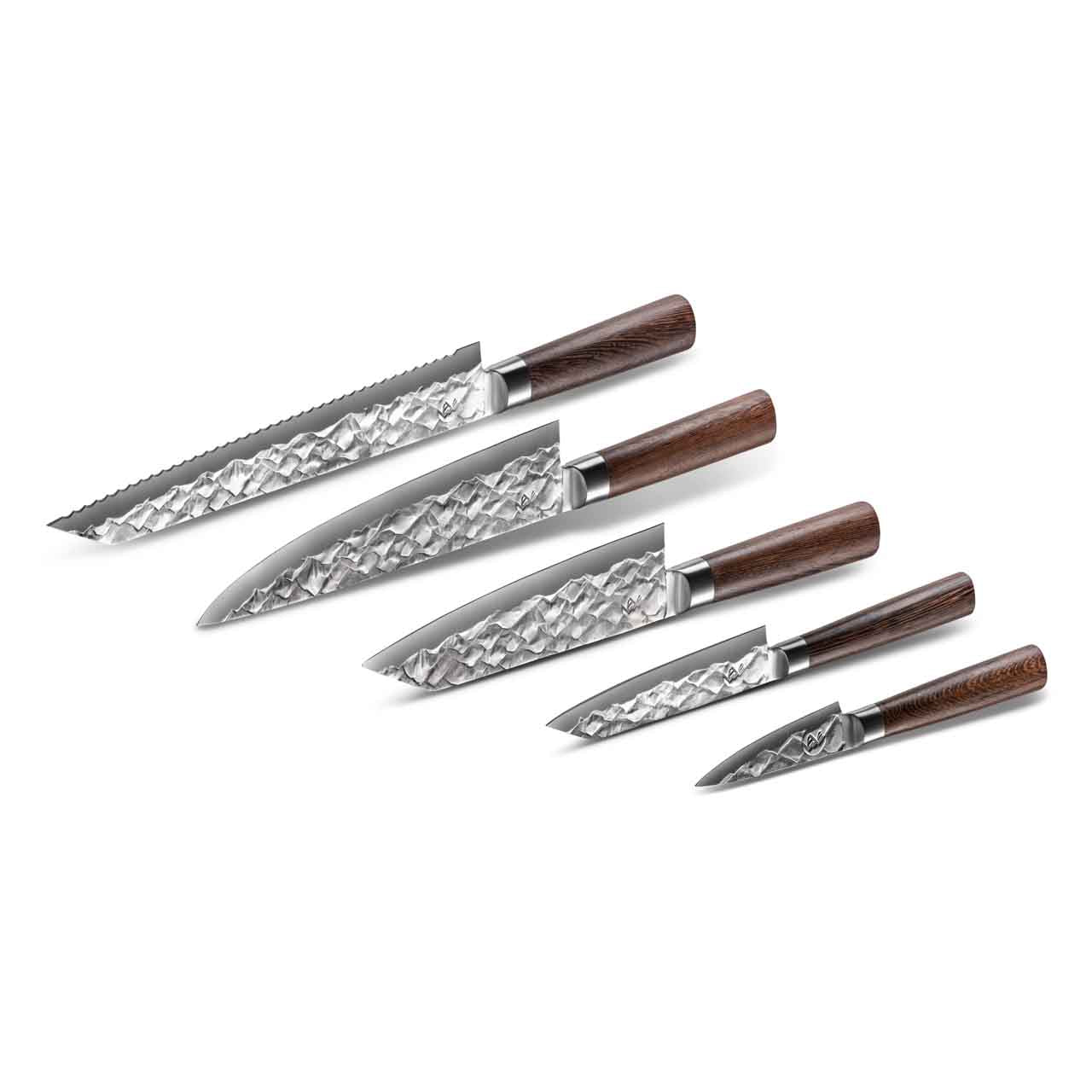 BARE Cookware messen set 5 stuks